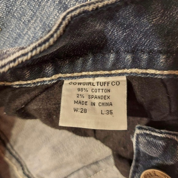 Cowgirl Tuff Embellished Boot Cut Jeans - Picture 5 of 6